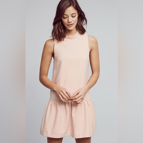 Anhropologie Tanya drop waist light pink dress - Picture 7 of 7